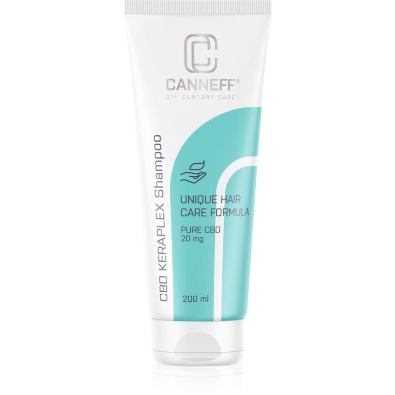Canneff CBD Keraplex Shampoo šampón pre slabé, namáhané vlasy 200 ml