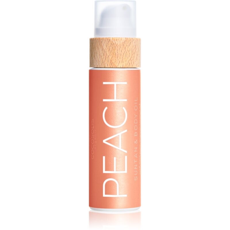 COCOSOLIS PEACH ošetrujúci a opaľovací olej s vôňou Peach 110 ml