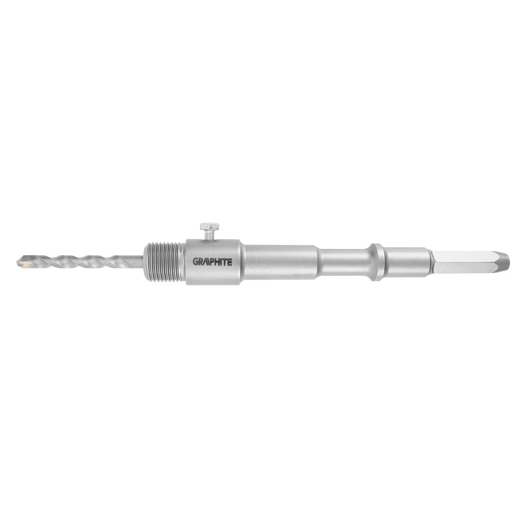 GRAPHITE Adaptér pre píly na diery HEX a pilotný vrták M22 200 mm 55H330