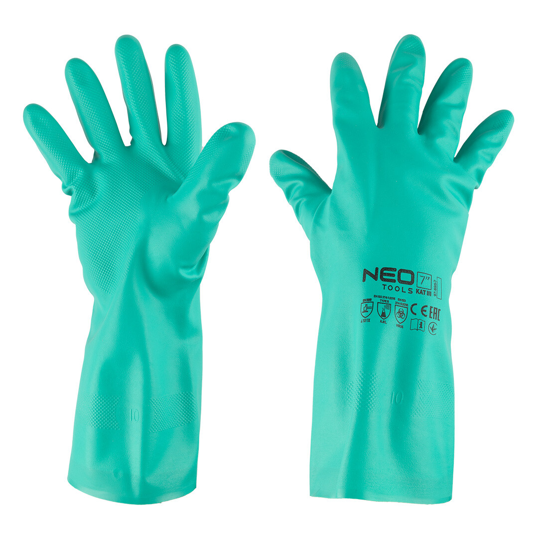 NEO TOOLS Chemicky odolné nitrilové rukavice, veľkosť 7 97-695-7
