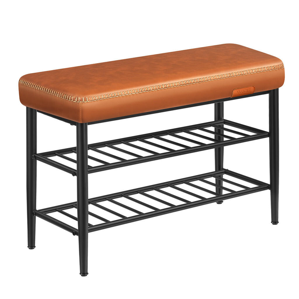 MID.YOU LAVICA NA TOPÁNKY, čierna, koňaková, 80/50/30 cm