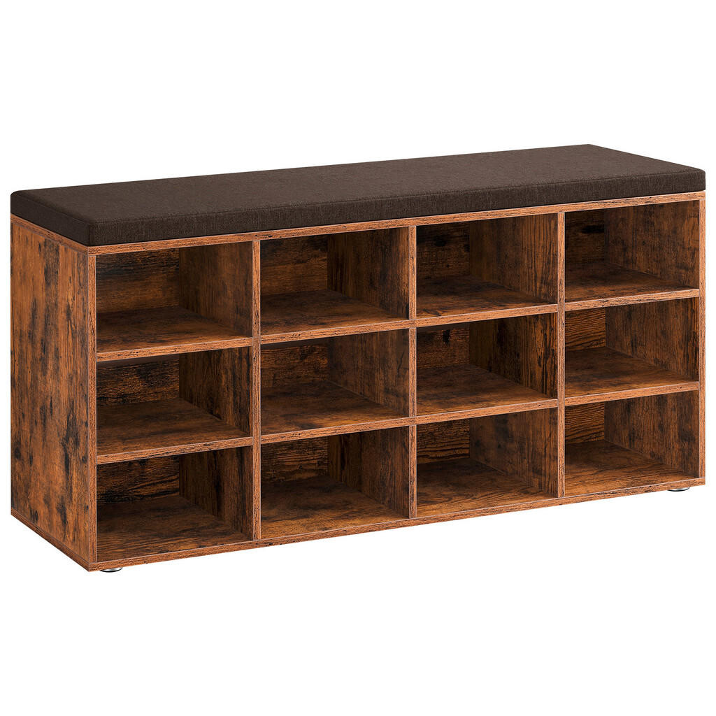 MID.YOU LAVICA NA TOPÁNKY, tmavohnedá, 104/48/30,3 cm