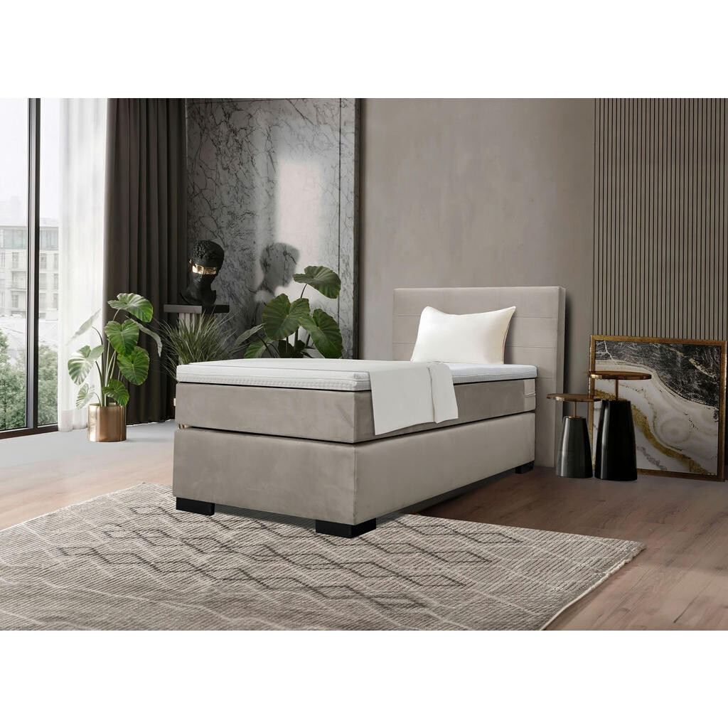 MID.YOU BOXSPRINGOVÁ POSTEĽ, 90/200 cm krémová