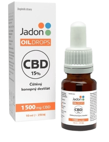 JADON Oil Drops Konopný destilát CBD 15% 10 ml
