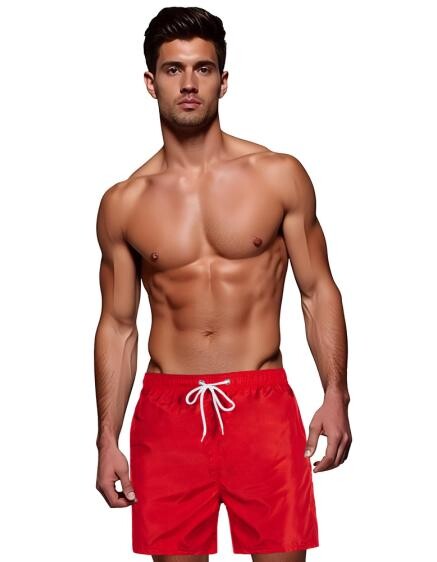 Pánske plavecké šortky červené
