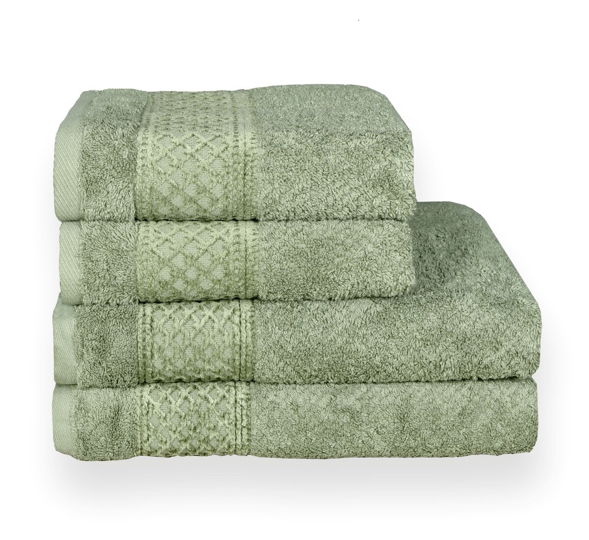 Bavlnený uterák a osuška, NEFRIT zelená