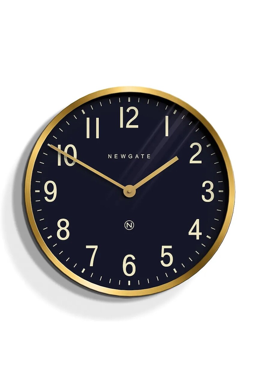 Nástenné hodiny Newgate Mr Edwards 30 cm žltá farba