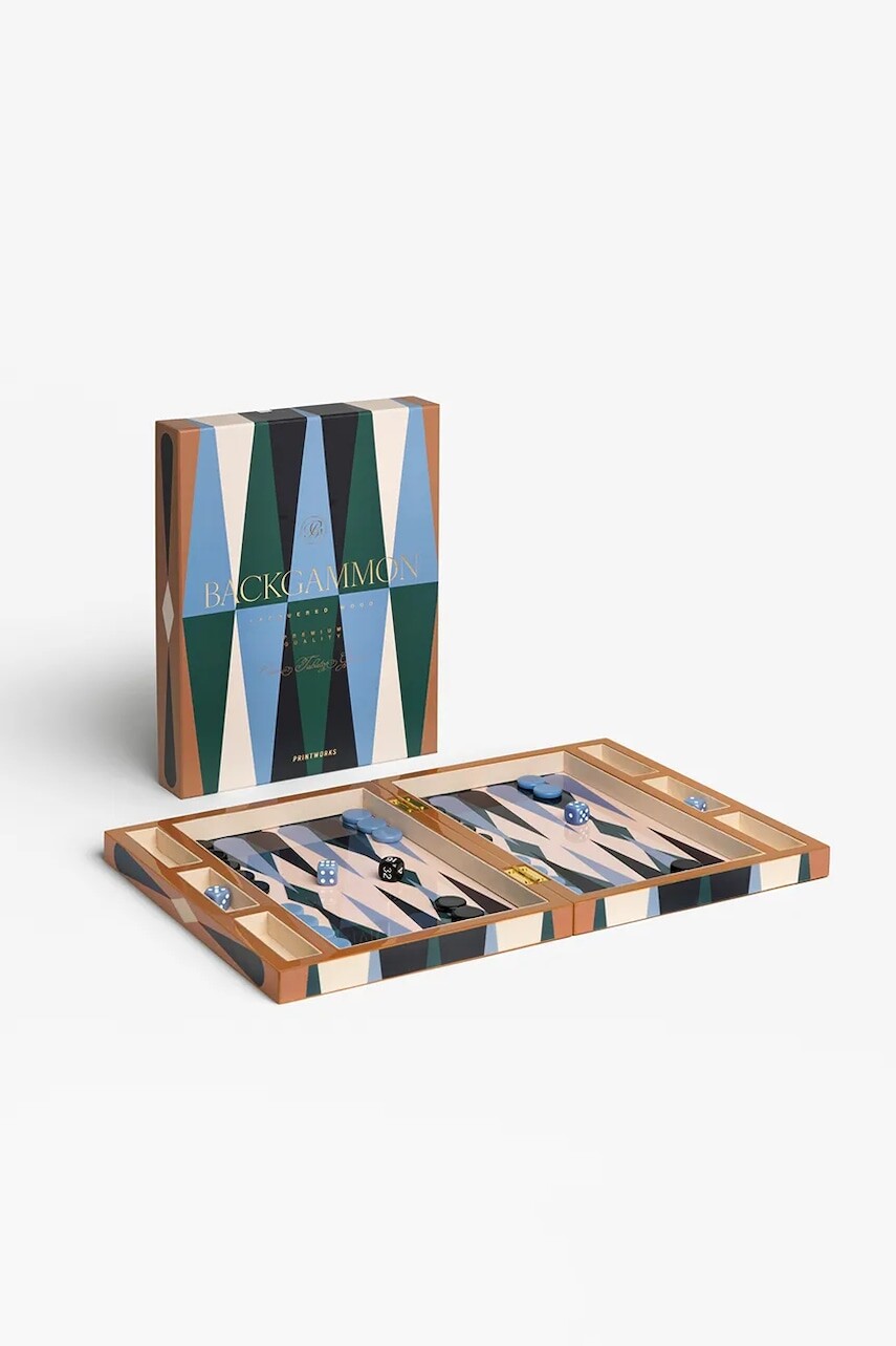 Stolná hra Printworks Backgammon 24 × 31 × 5 cm viac farieb