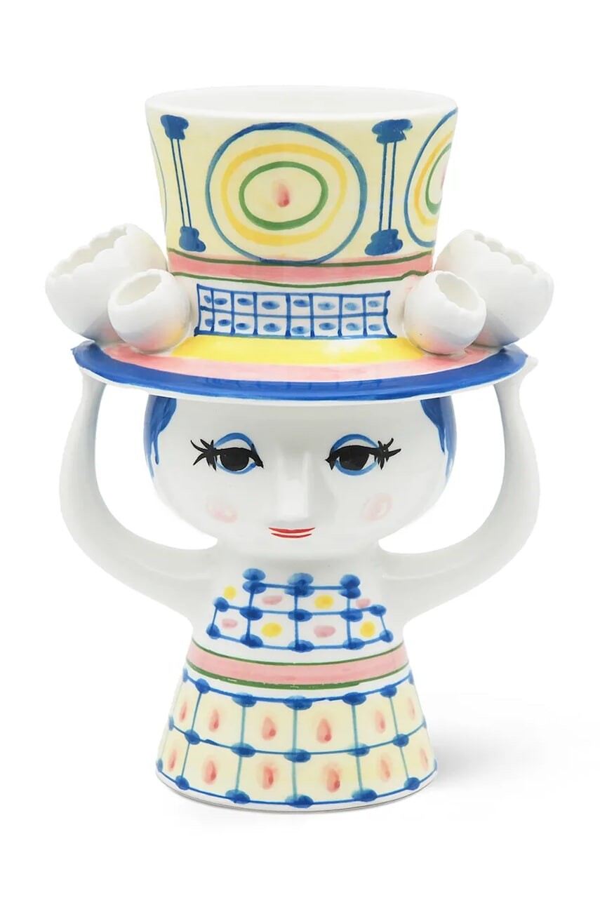 Dekoratívna váza Bjørn Wiinblad Lady with hat 20,5 cm