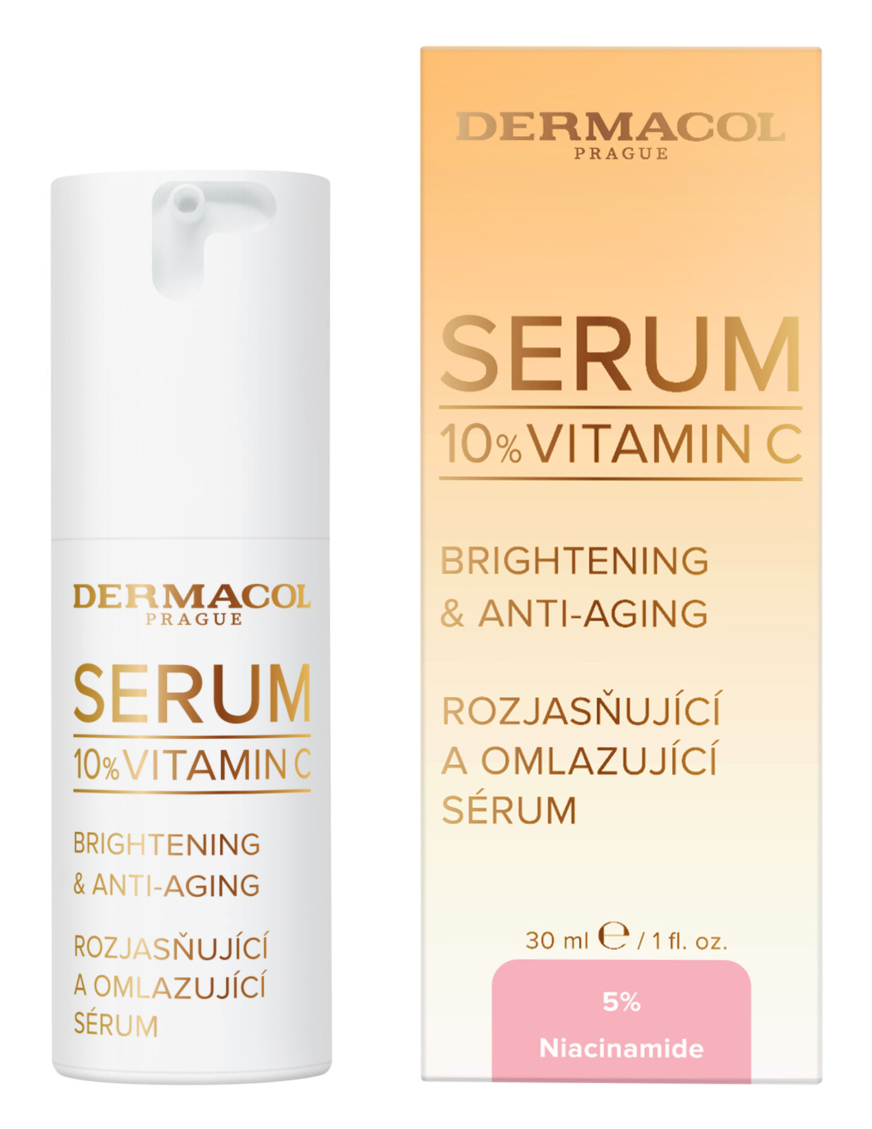 Dermacol Rozjasňujúce a omladzujúce sérum s vitamínom C (Brightenning & Anti-Aging Serum) 30 ml
