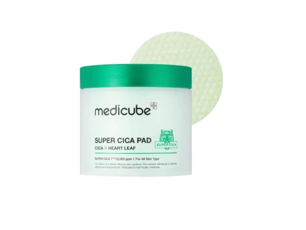Medicube Upokojujúce tonizačné tampóny Super Cica (Toner Pad) 70 ks