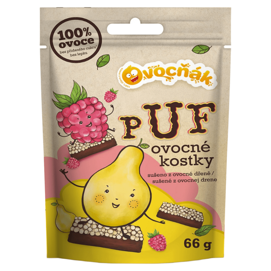 OVOCŇÁK Ovocné puf kocky mix chutí 66 g