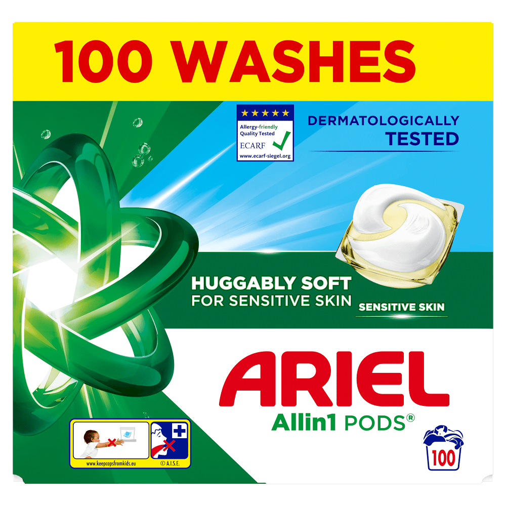 ARIEL Kapsuly na pranie Sensitive Box 100 praní
