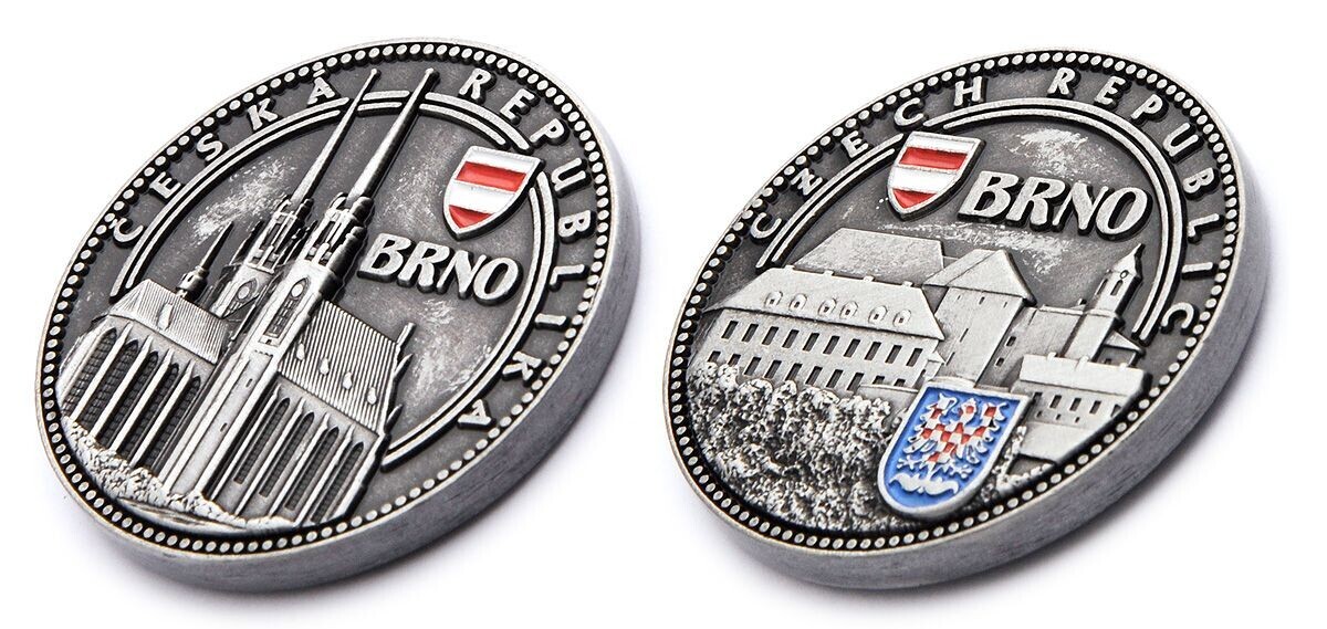 Pamätné mince Brno Czech Republic - sivá