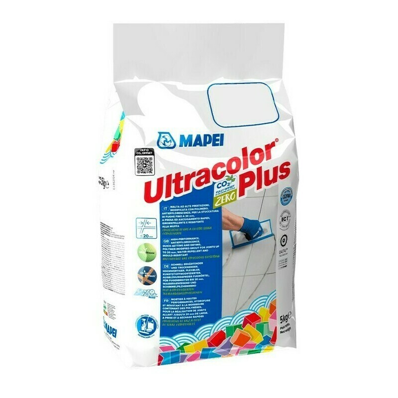 Hmota škárovacia Mapei Ultracolor Plus 5 kg strieborno šedá