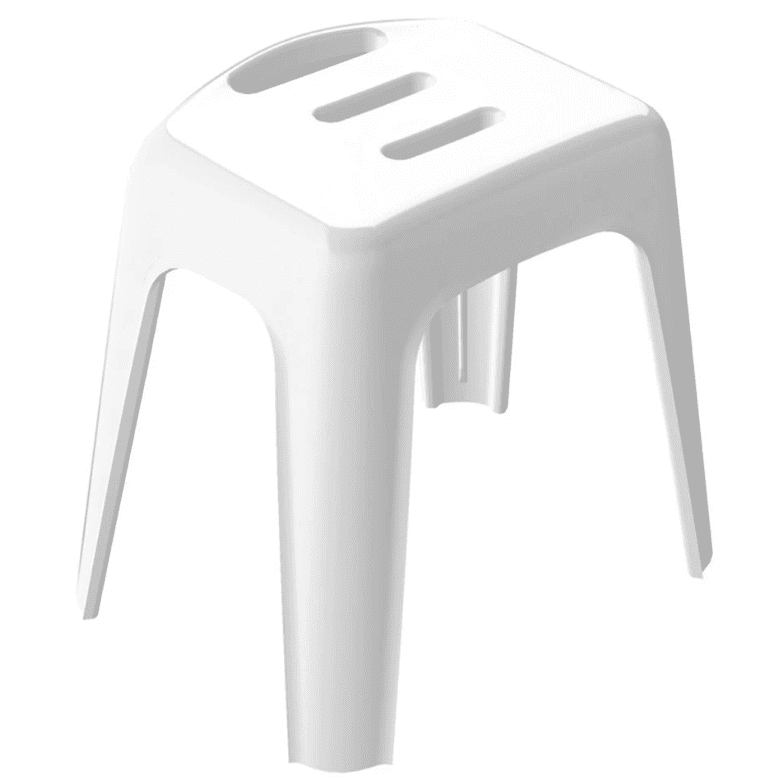 Spirella Sprchové sedadlo HOCKER, biele, 47 cm