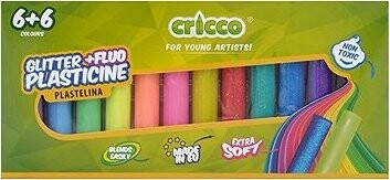 CRICCO 180 g, 6 neónových a 6 trblietavých farieb
