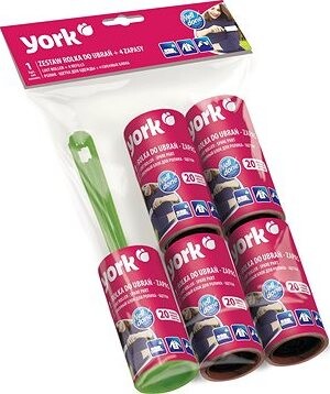 YORK Čistiaci lepiaci valček + 4 náhradné kotúčiky