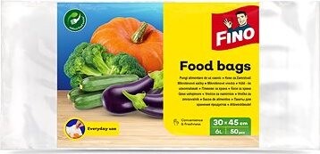 FINO Mikroténové vrecká 30 × 45 cm (50 ks), 6 l