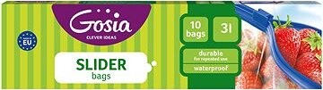 GÖSIA, vrecká so zipsom multifunkčné, 25 × 30 cm, 3 l, 10 ks
