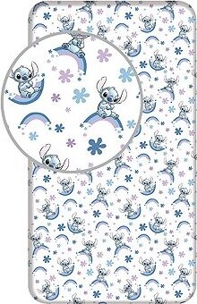 Jerry Fabrics Plachta na posteľ Lilo and Stitch – Rainbow 90 × 200 × 25 cm