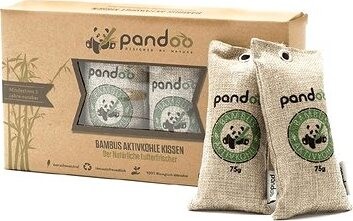 PANDOO Prírodný bambusový čistič vzduchu s aktívnym uhlím 4× 75 g