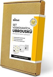 BEEPACK Family Pack 3 voskované obrúsky, S + M + L