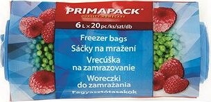 PRIMAPACK Vrecká na mrazenie 6 l, 20 ks