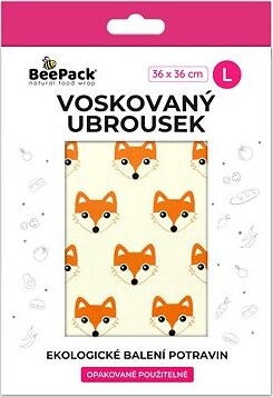 BEEPACK Voskovaný obrúsok Líšky, L