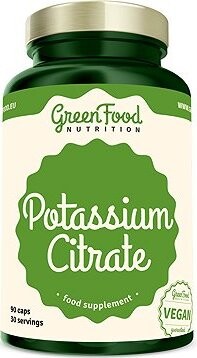 GreenFood Nutrition Potassium Citrate 90 kapsúl