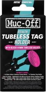 Muc-Off Tubeless Tag Holder & 44 mm Tubeless Valves Black