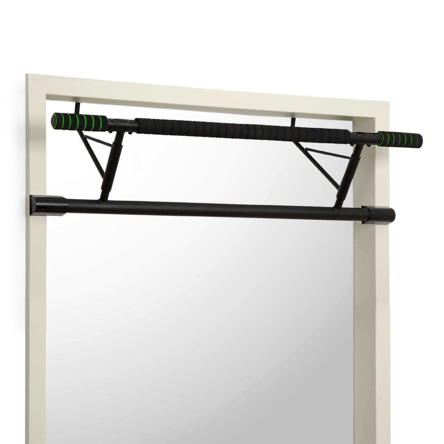 KLARFIT In-door, závesná hrazda na zhyby, do 130 kg, EVA pads, oceľ, čierna