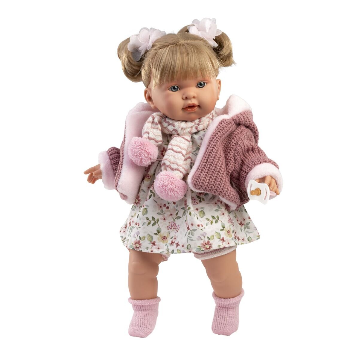 Llorens 42286 ALEXANDRA realistická bábika so zvukmi a mäkkým látkovým telom 42 cm