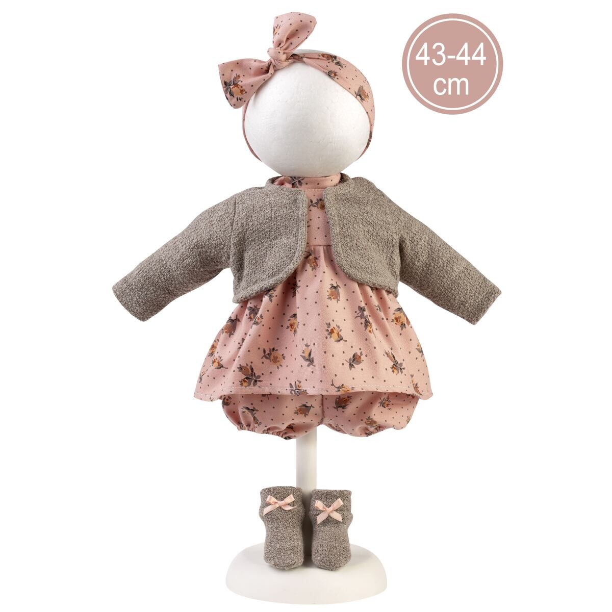 Llorens M844-02 Obleček pre bábiku bábätko NEW BORN veľkosti 43–44 cm