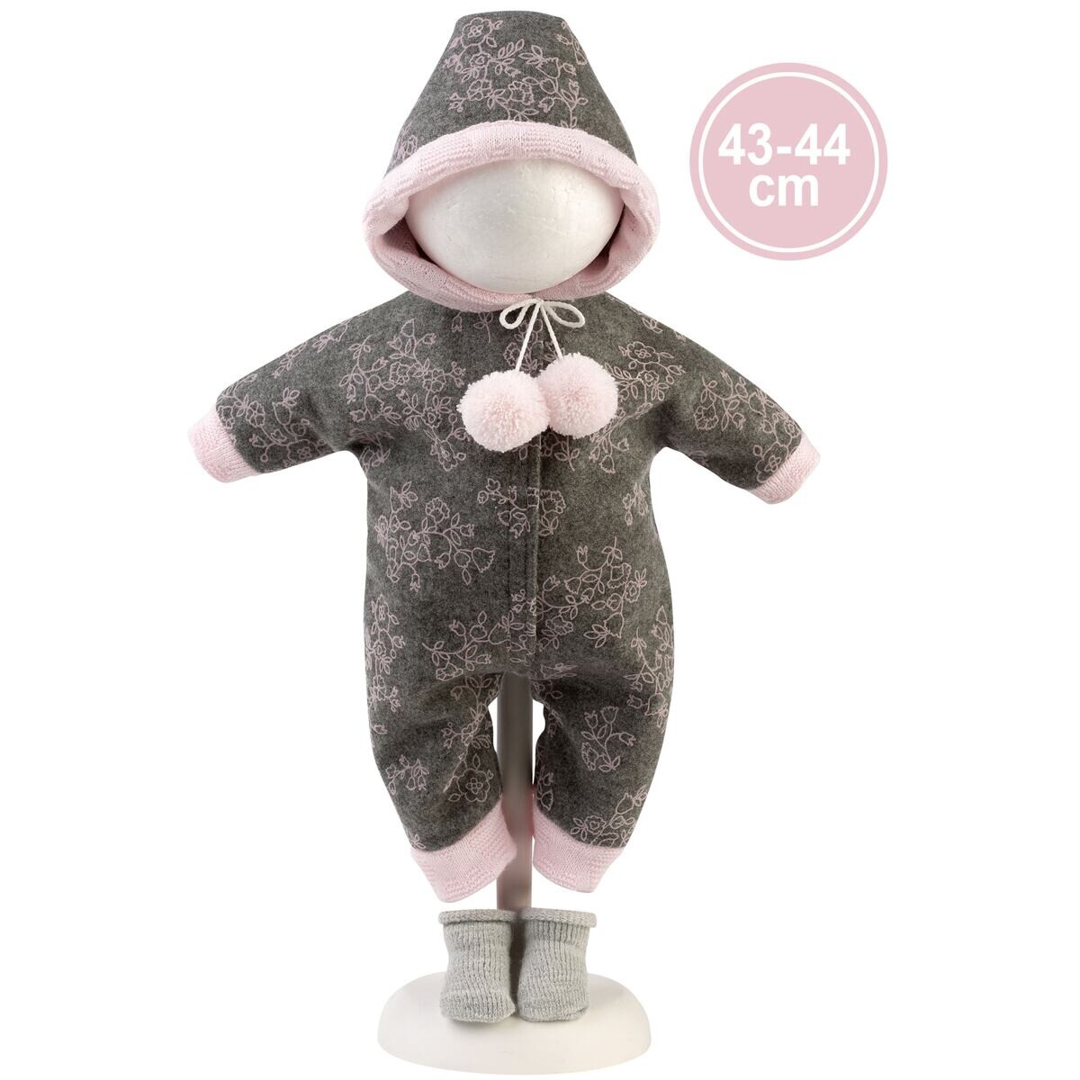 Llorens M844-04 Obleček pre bábiku bábätko NEW BORN veľkosti 43–44 cm