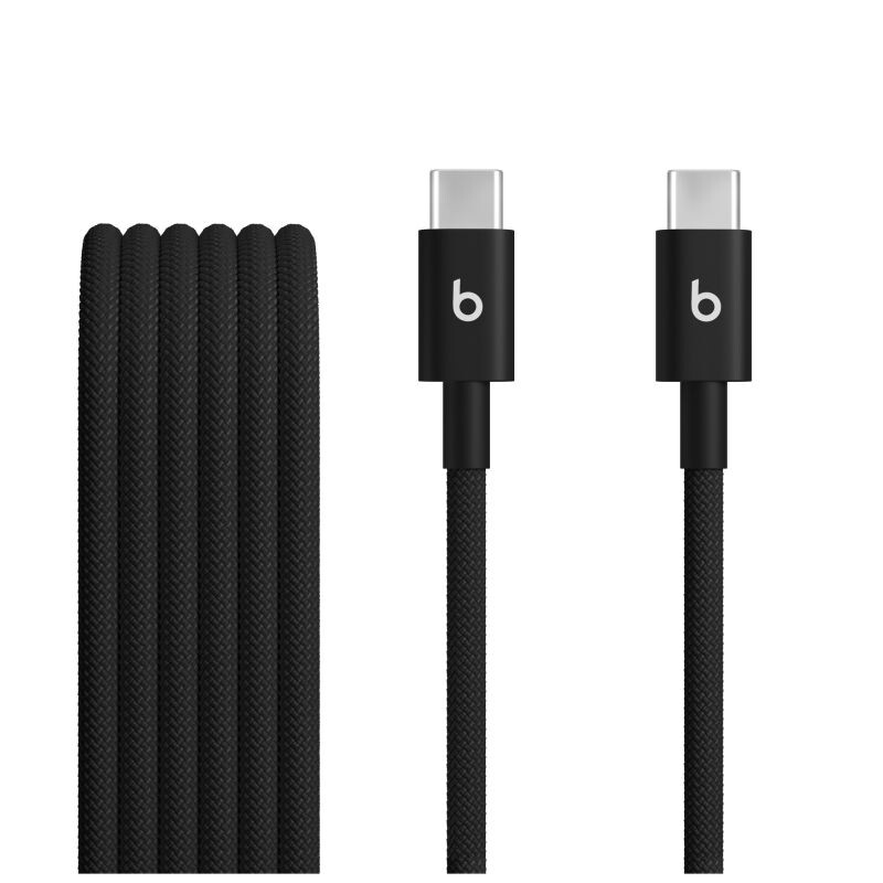 Apple Beats USB-C to USB-C Woven Cables (1.5 m) - Bolt Black (2-Pack) MDGC4EEA