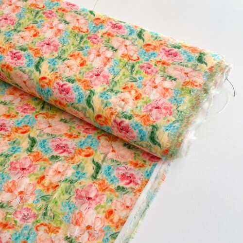 Viskóza RAYON POPLIN Dreamy flowers design E digital print