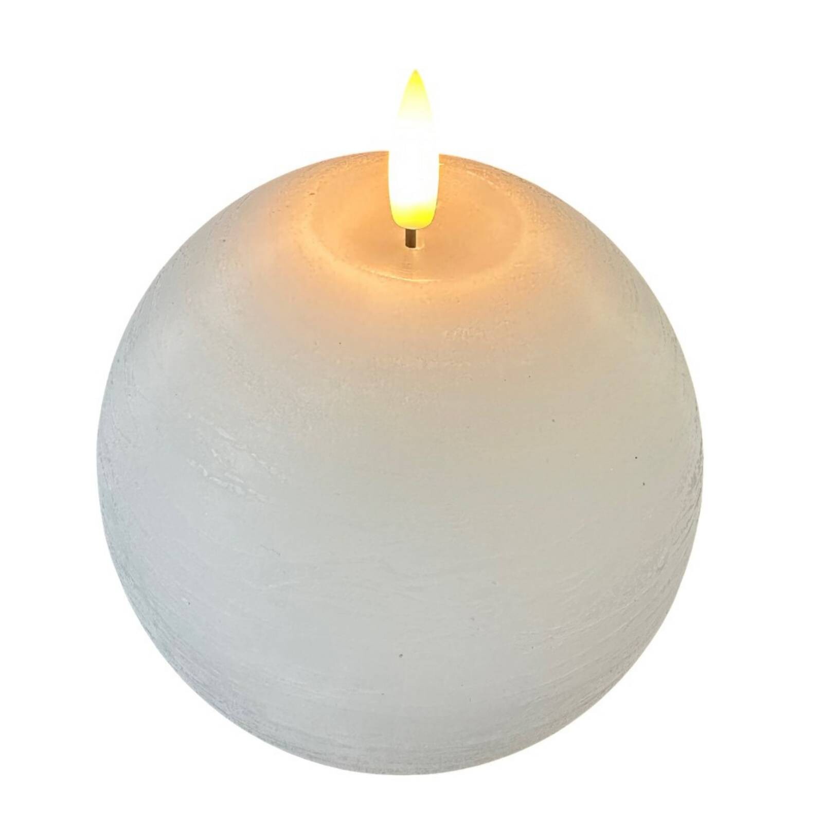 STERNTALER LED sviečka, biela, výška 13 cm, guľa, batéria