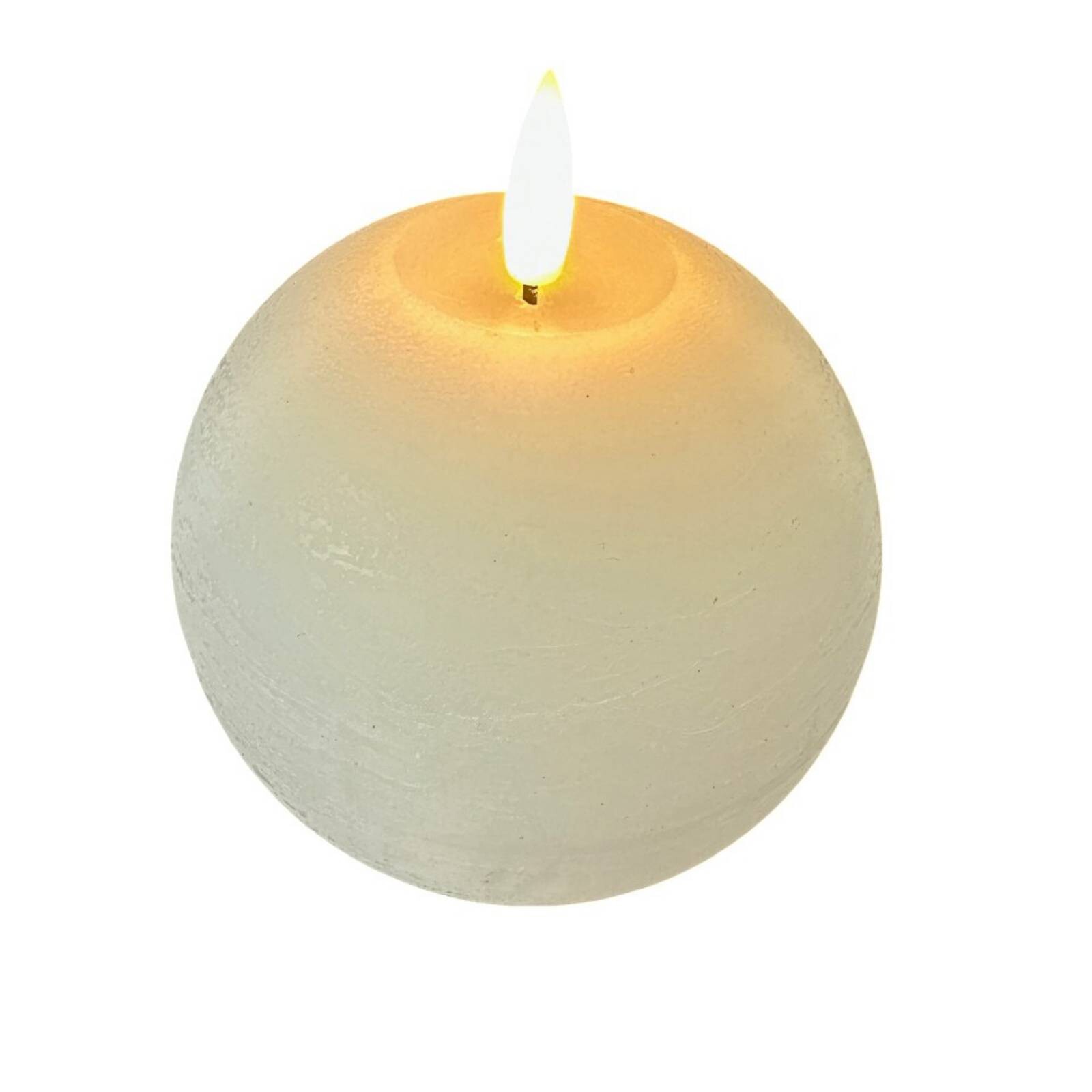 STERNTALER LED sviečka, biela, výška 11 cm, guľa, batéria