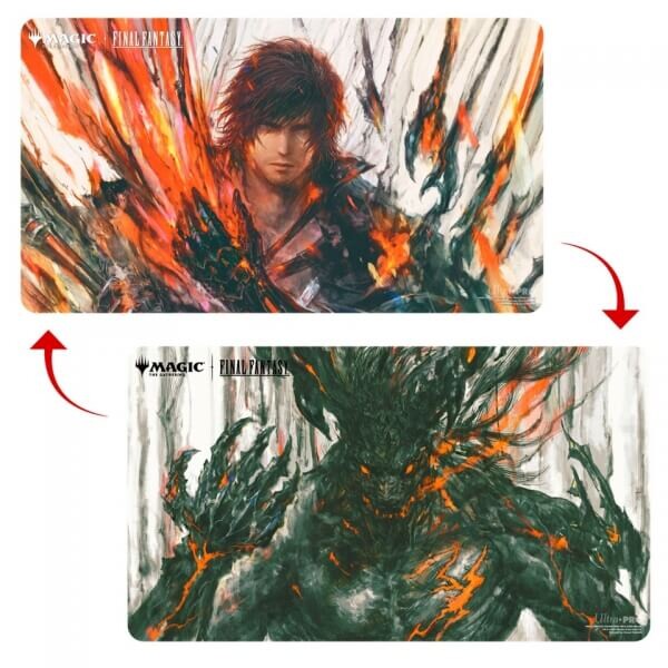 UltraPro Obojstranná hracia podložka MTG Final Fantasy - Clive, Ifrit’s Dominant/Ifrit, Warden of Inferno