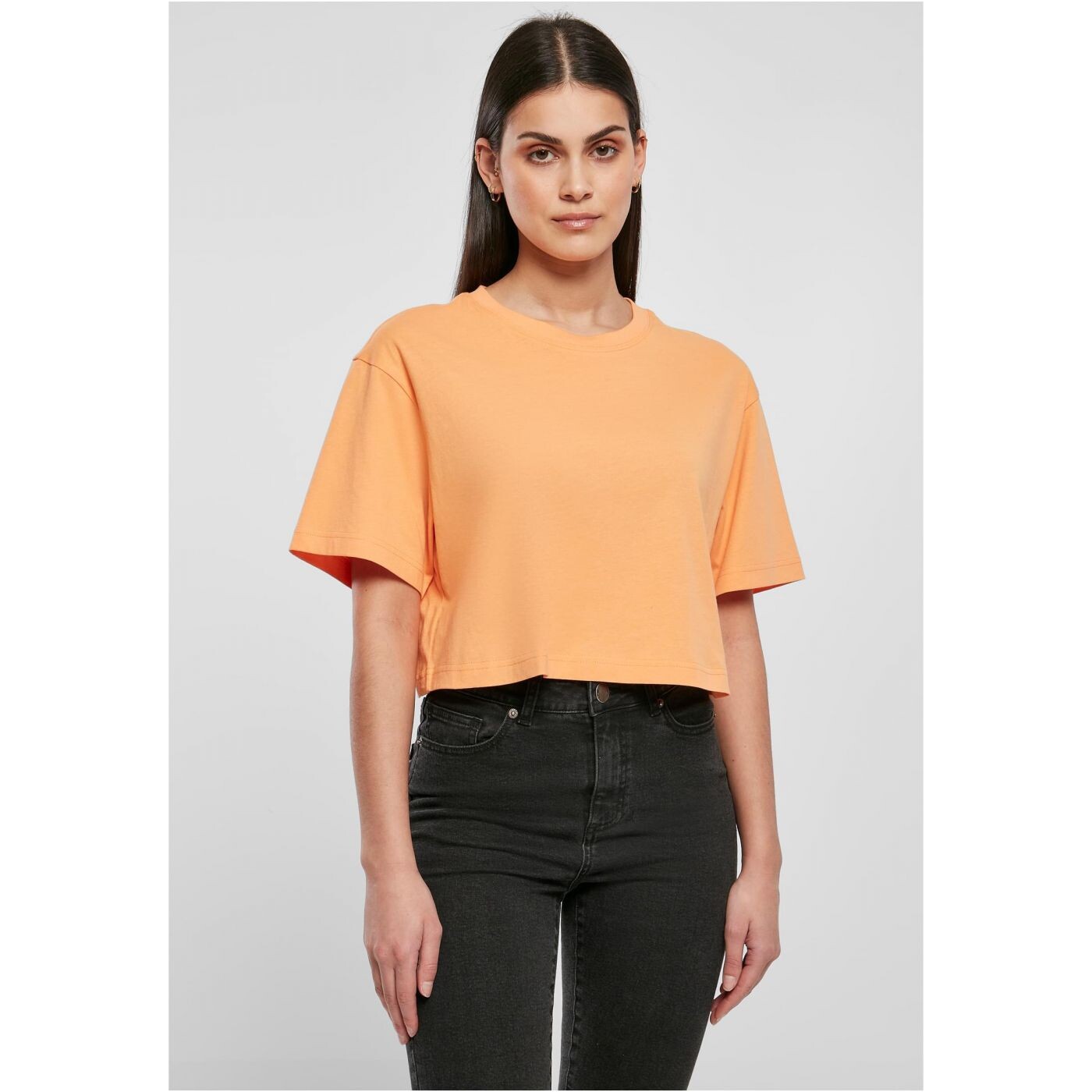 Women's short oversized papaya t-shirt