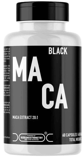 Sizeandsymmetry black maca extrakt 500mg 60 kapsúl