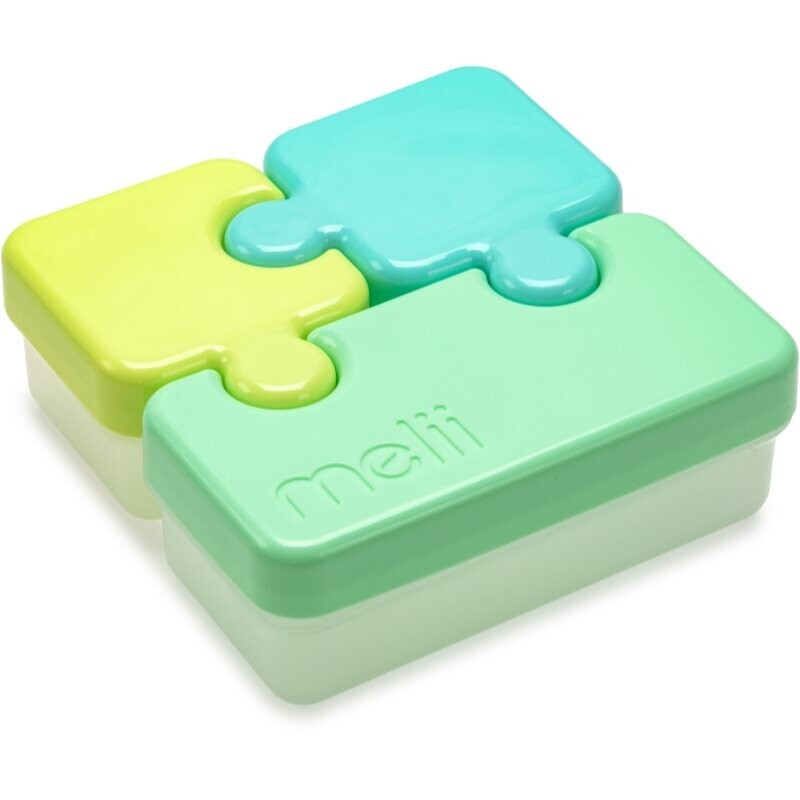 Melii Puzzle Container desiatový box Blue & Mint 850 ml