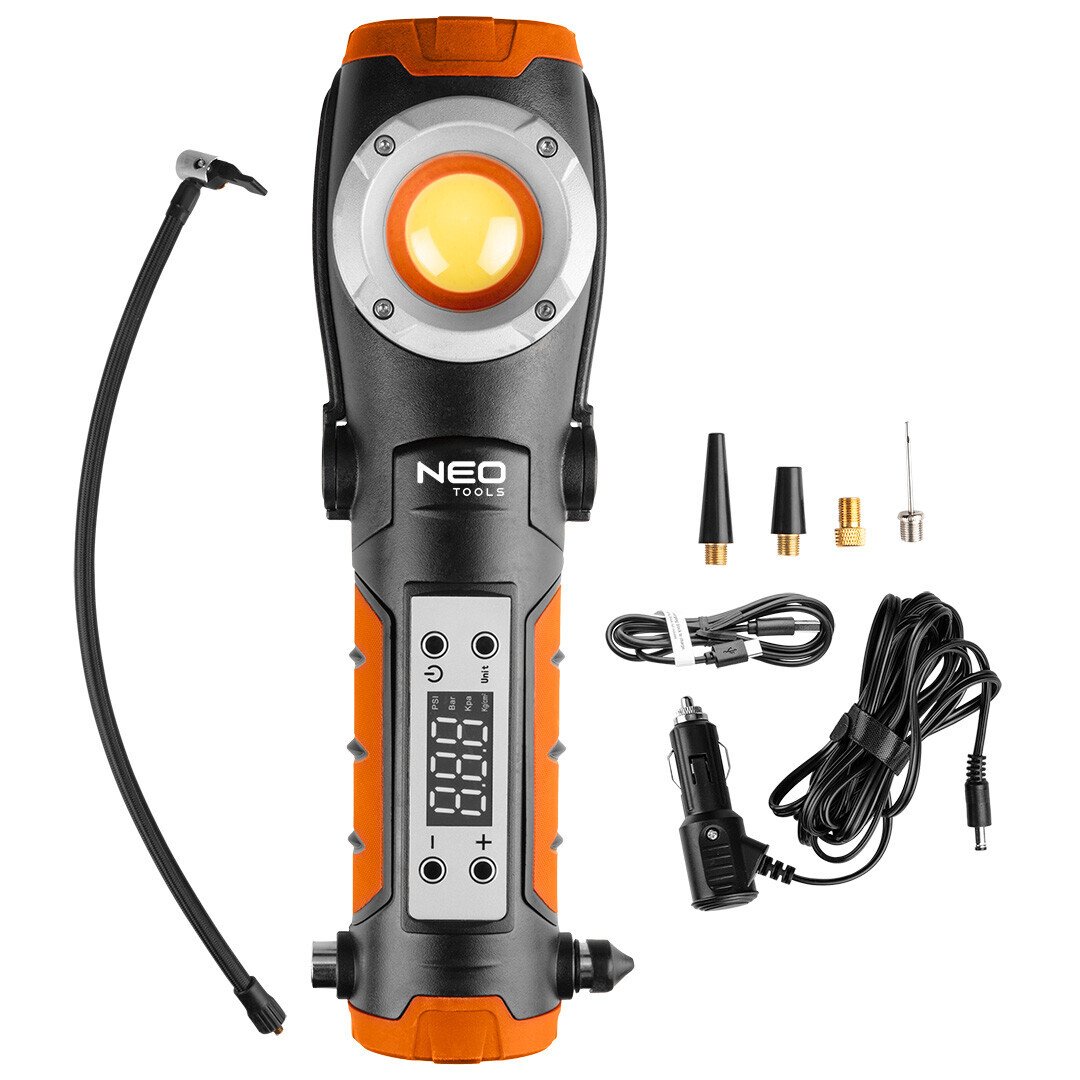 NEO TOOLS Batériová lampa 800lm s kompresorom 99-130