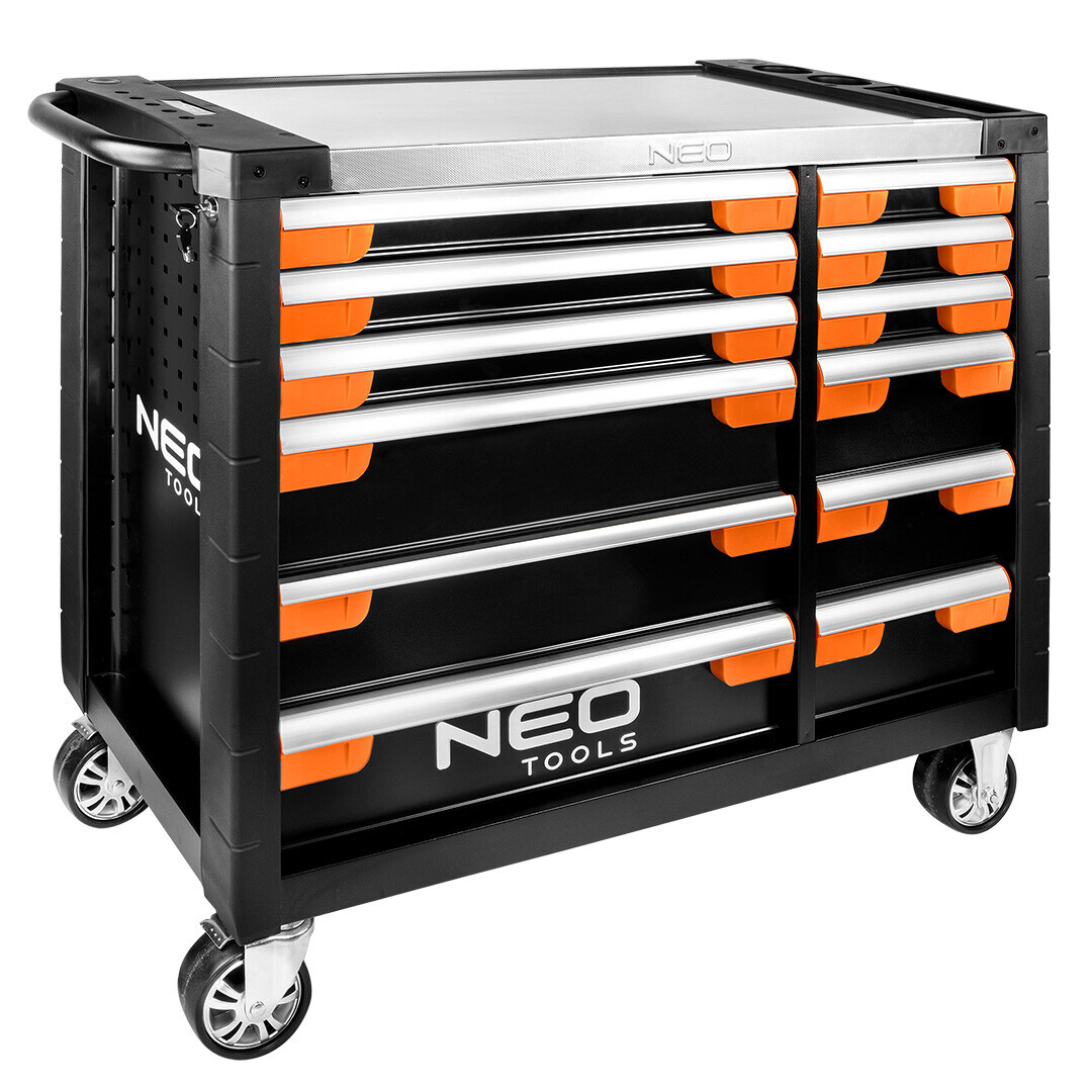 NEO TOOLS Dielenký vozík PRO, 12 zásuviek 84-225