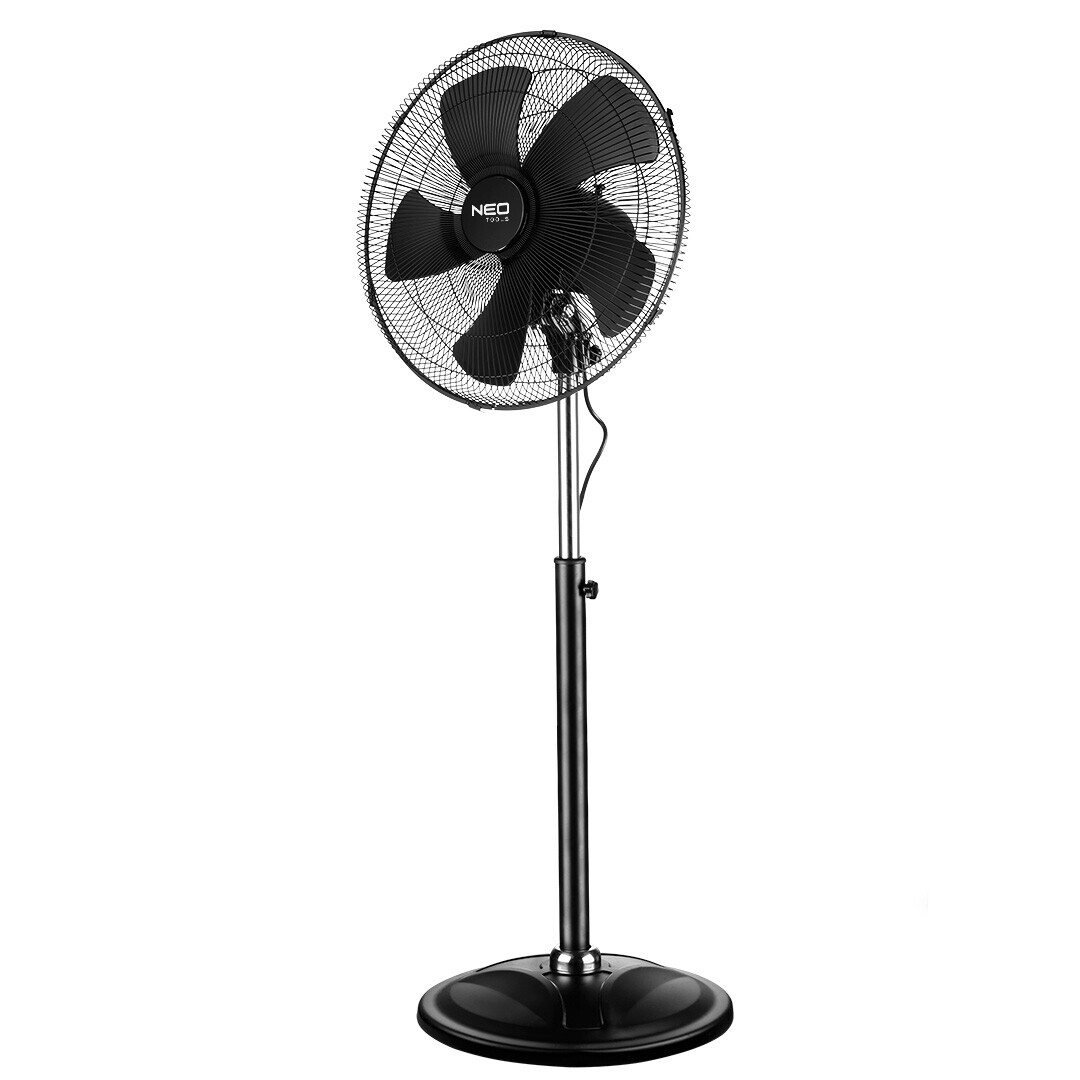 NEO TOOLS Dielenský podlahový ventilátor 100 W, priemer 45 cm, 3 rýchlosti, oscilácia 90-003