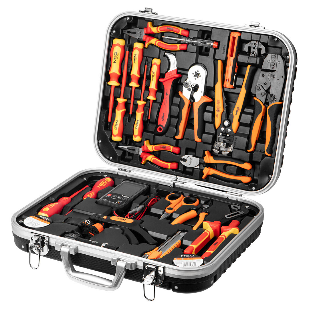 NEO TOOLS Elektrikársky kufrík 25 el. 01-314