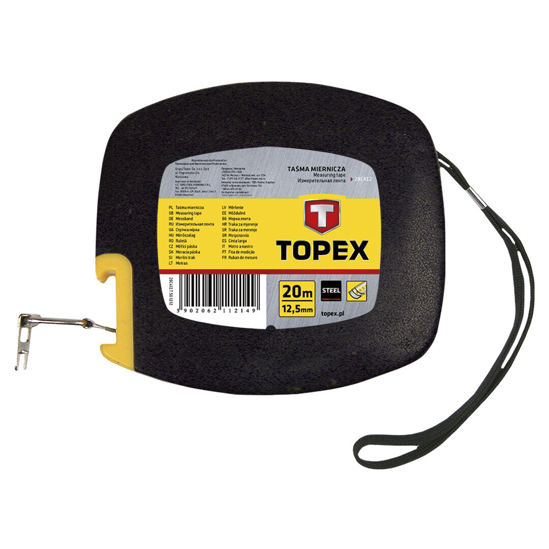 TOPEX Meracie pásmo ocelové, 20 m 28C412