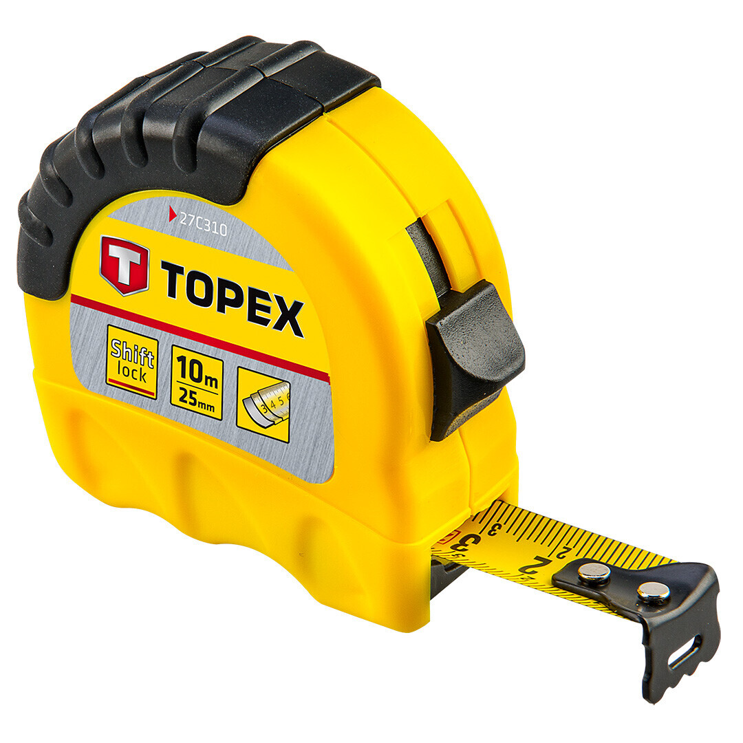 TOPEX Meter rolovací, 10 m x 25 mm 27C310