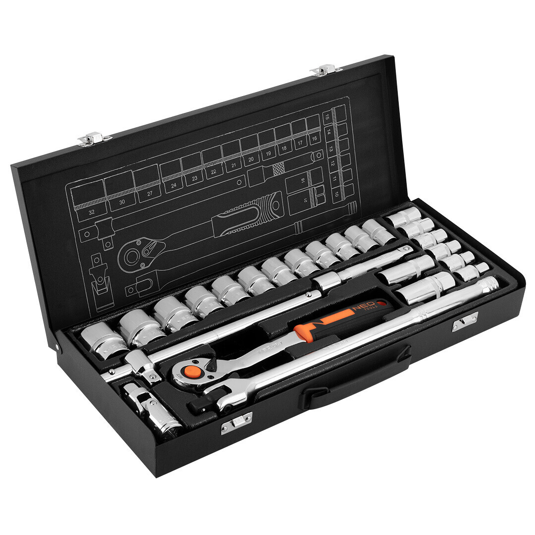 NEO TOOLS Nástrčné kľúče 1/2
